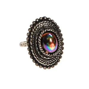 Dragons Breath Cabochon Rhinestone Statement Ring