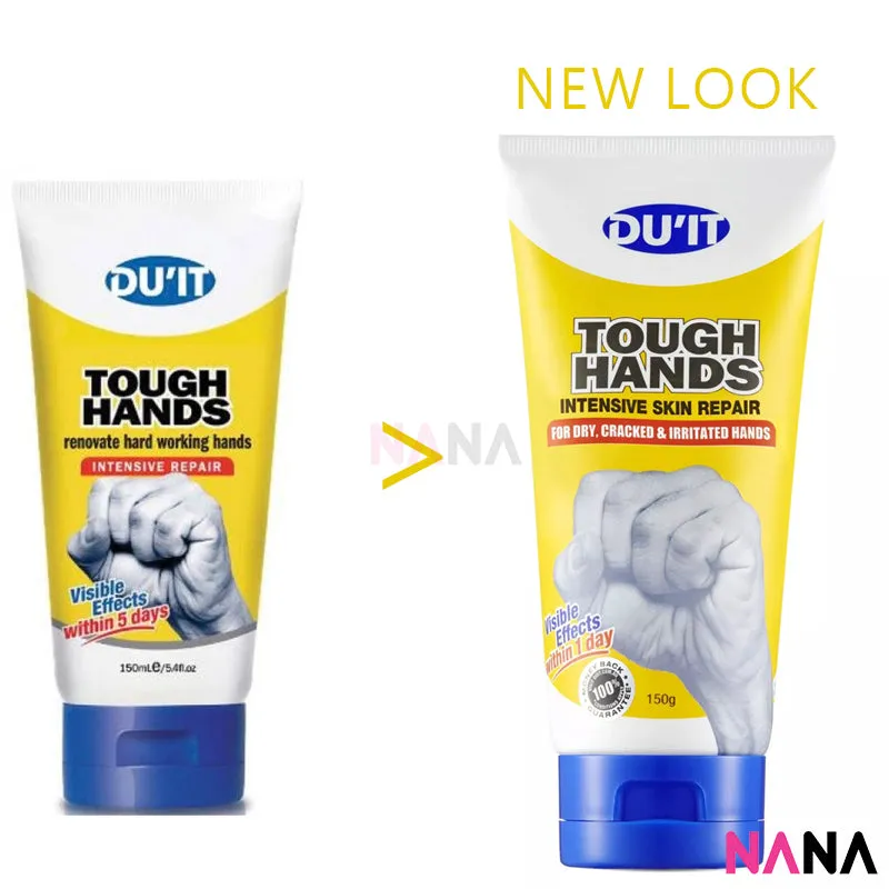 DU'IT Tough Hands, Intensive Skin Repair, For Dry Cracked & Irritated Hands 150g