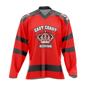 East Coast Kings Red Hockey Jersey
