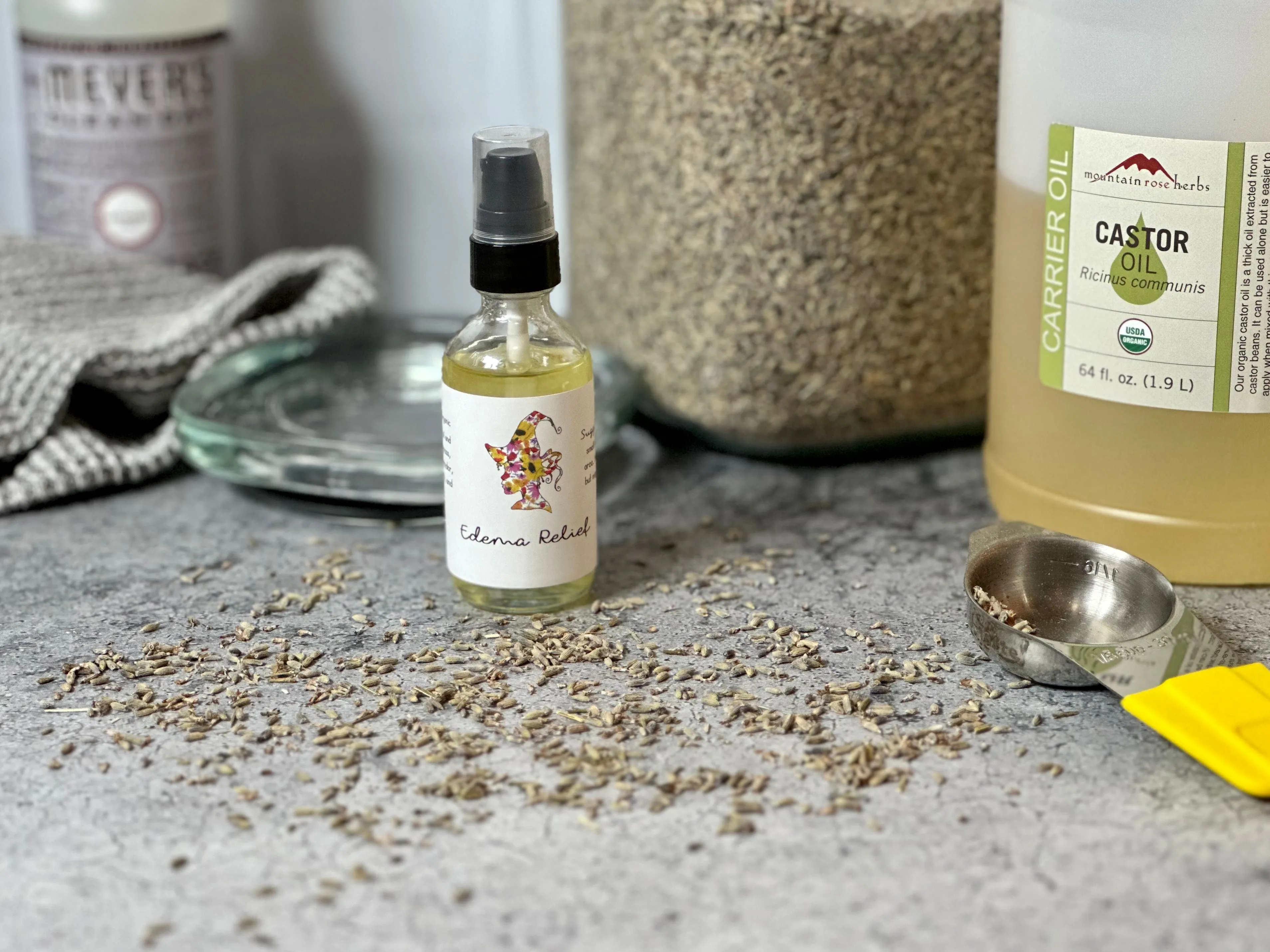 Edema Relief Oil Spray- For Stimulating Lymphatic System, Reducing Inflammation & Detoxifying the Body