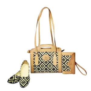 Elegant Tote and Clutch Set | Perfectly Paired with Ballet Flats Nk-197