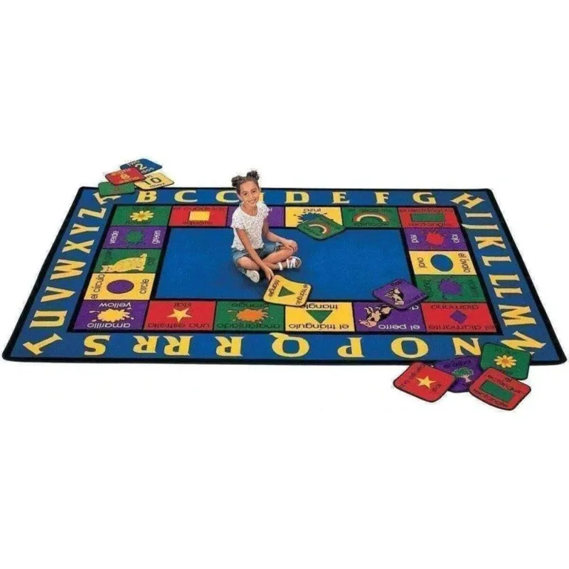 English Spanish Bilingual Classroom Rug