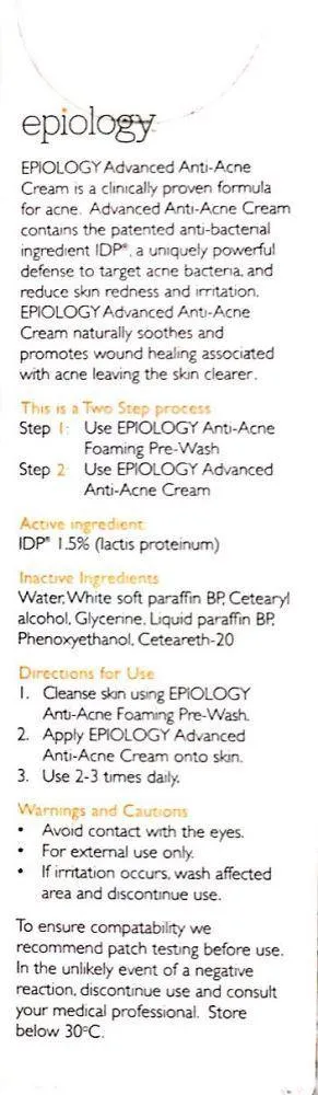 Epiology Advanced Anti-Acne Cream 28g