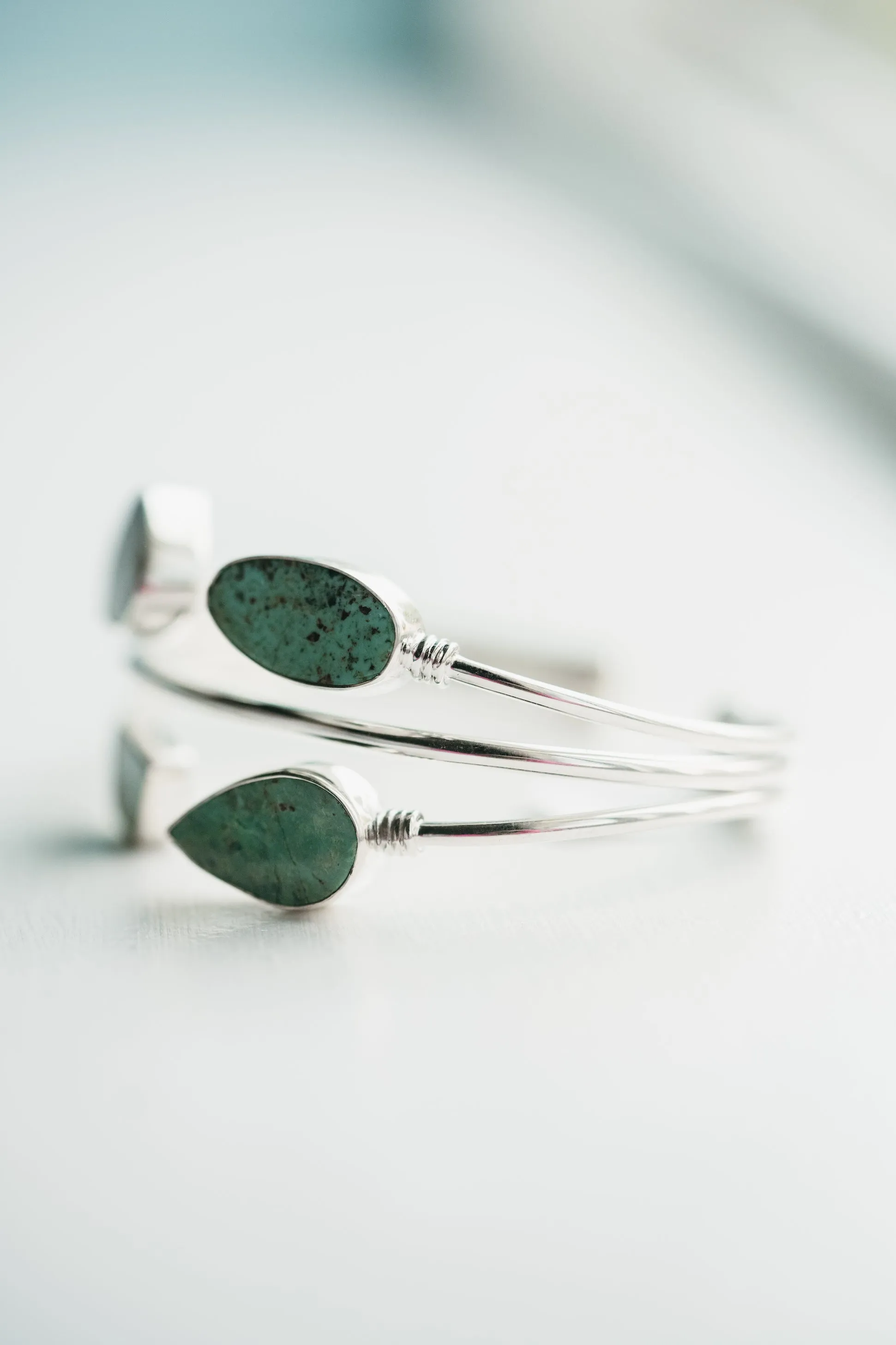 Faro Cuff | Green Turquoise