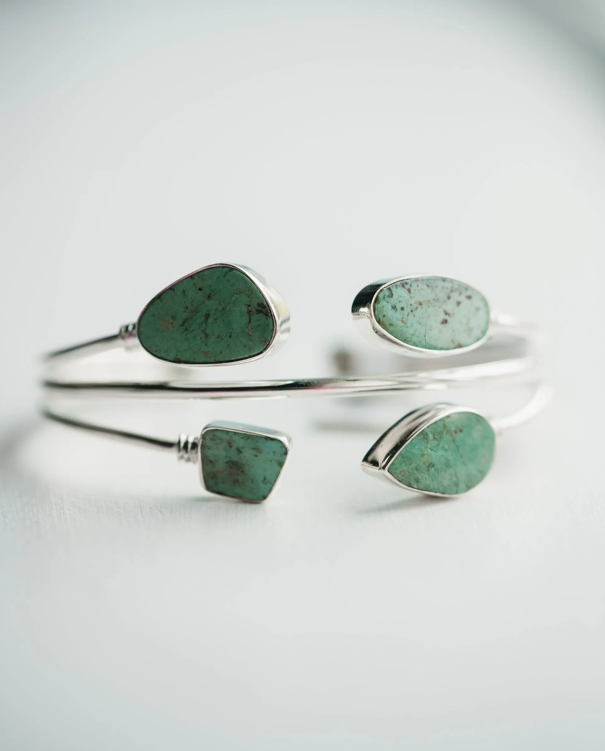 Faro Cuff | Green Turquoise