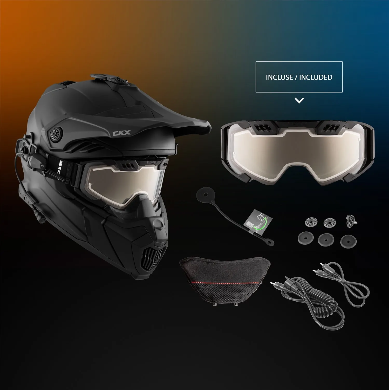 FIBERGLASS SOLID HELMET -  TITAN AIR FLOW - ELECTRIC COMBO