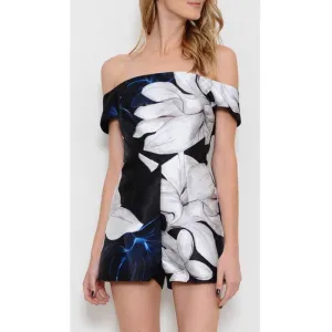Floral Open Shoulder Romper