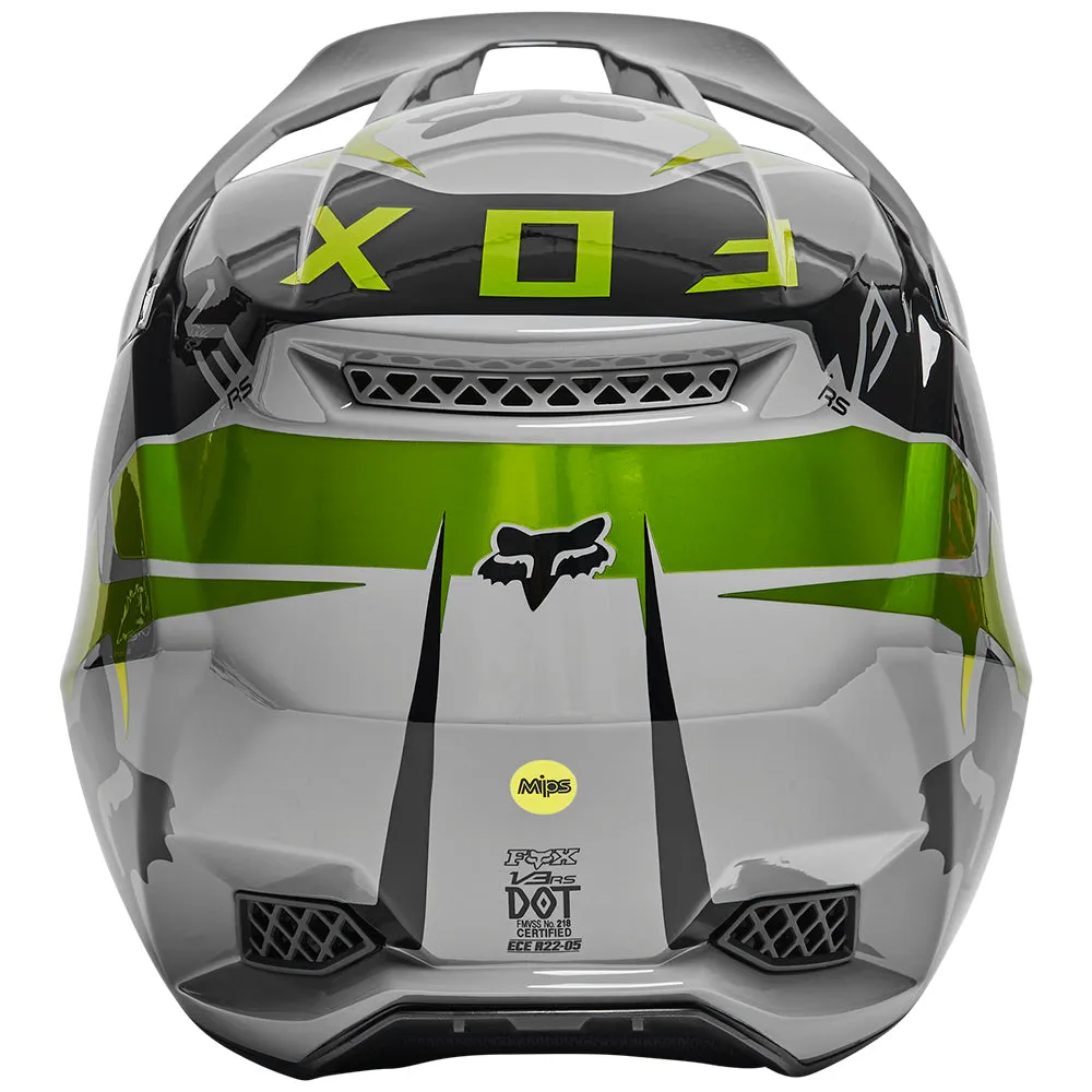 FOX V3 RS MIRER HELMET ECE [FLO YELLOW]