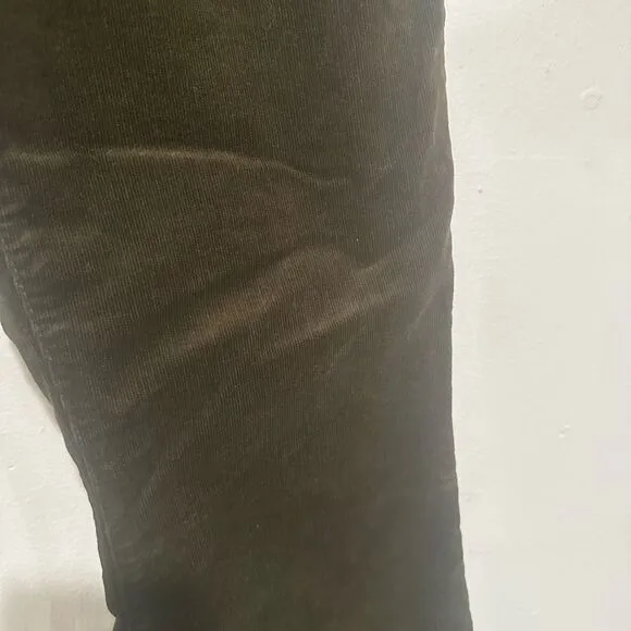 FRAME LE CROP MINI BOOT CORDUROY Size 29 Dark Olive