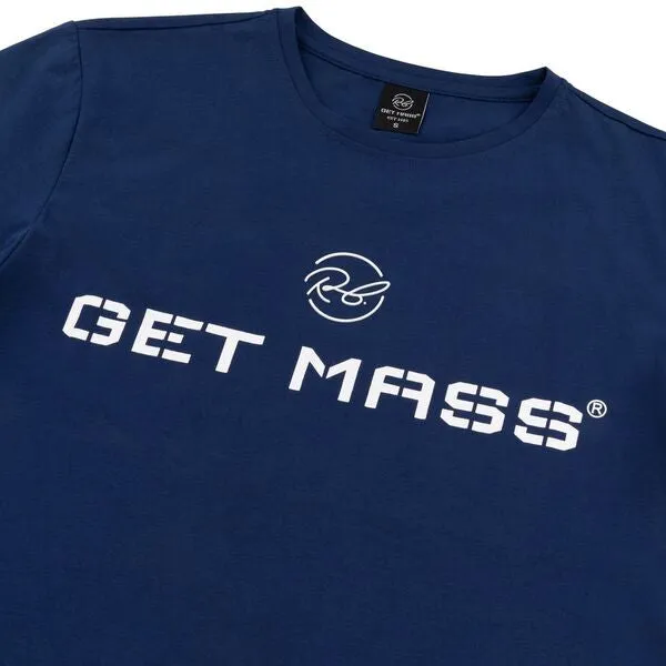GET MASS - Premium Muscle-Fit T-Shirt. (BLUE)