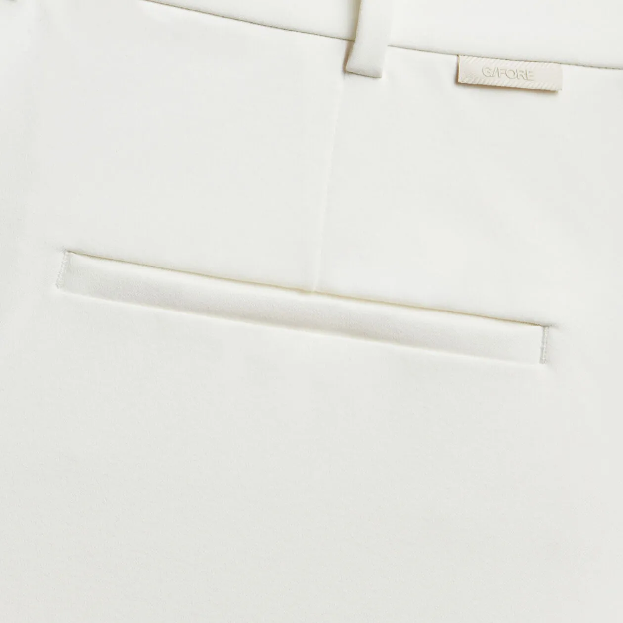 G/Fore Shadow Stretch High Waisted Womens Golf Shorts - Chalk White