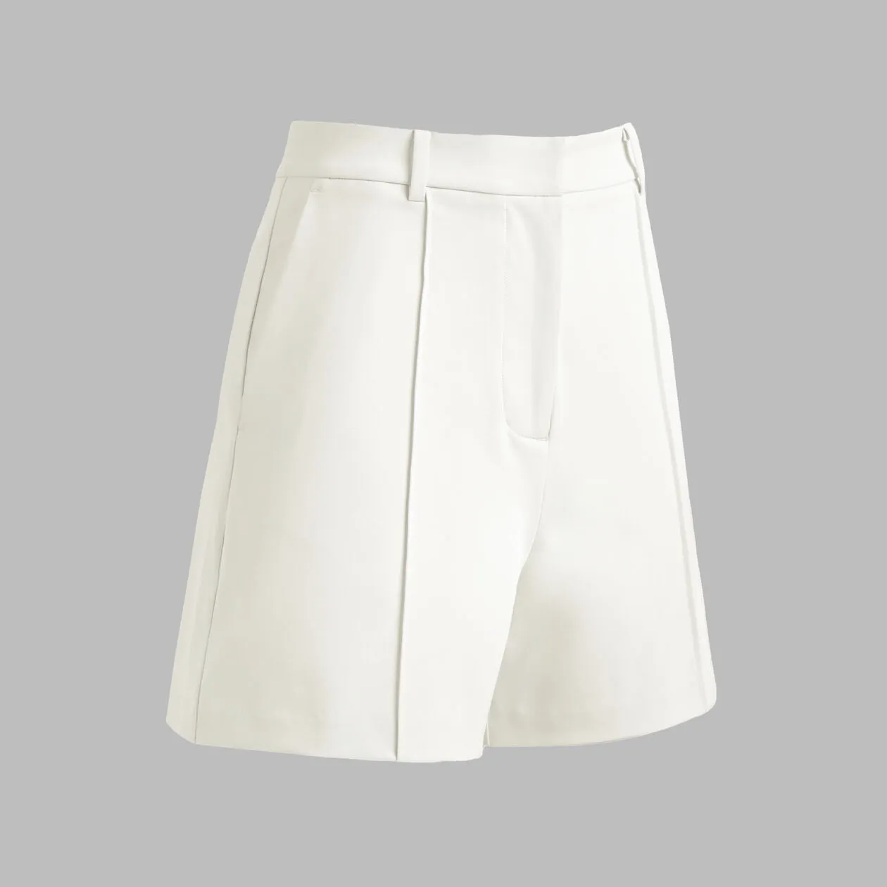 G/Fore Shadow Stretch High Waisted Womens Golf Shorts - Chalk White