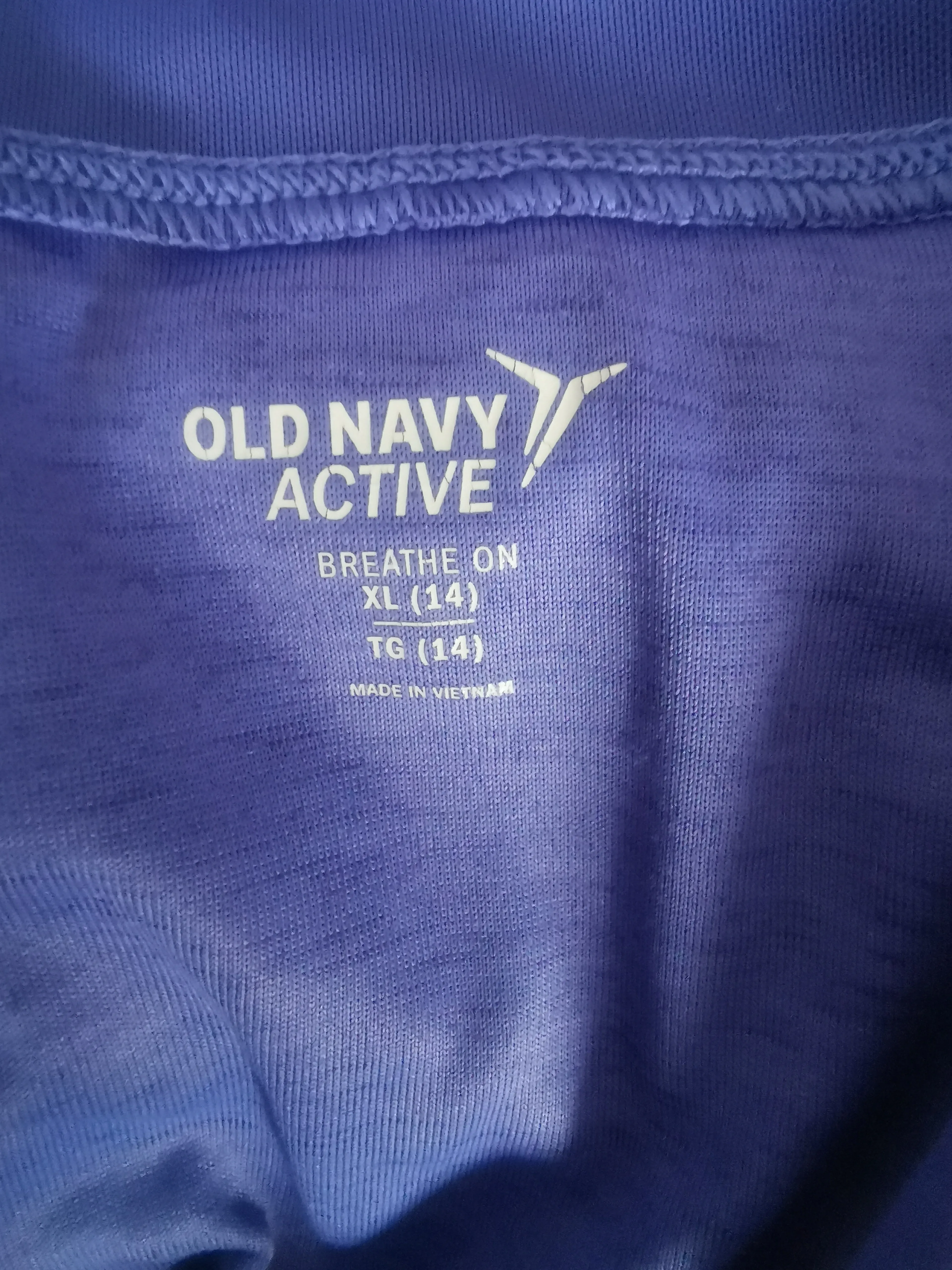 GIRL SIZE XL (14 YEARS) - OLD NAVY, Active Breath On Top EUC B8