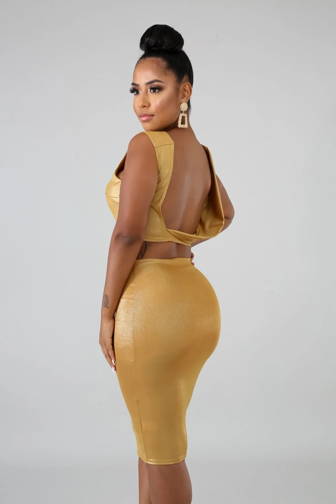 Golden Goddess 2 piece Set