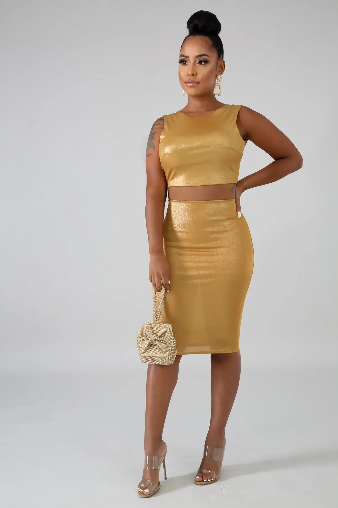 Golden Goddess 2 piece Set