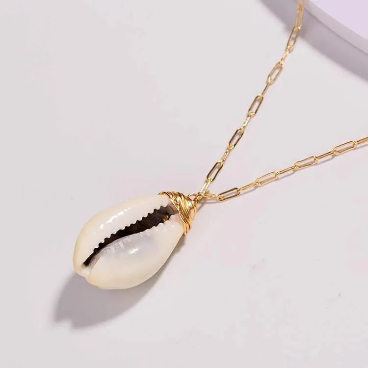 Goldie Cowrie Shell & Freshwater Pearl Multi Layer Necklace