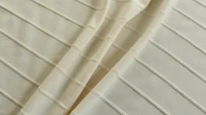 Grade 1 - Ponte Roma - Off white jacquard stripe design - *see description