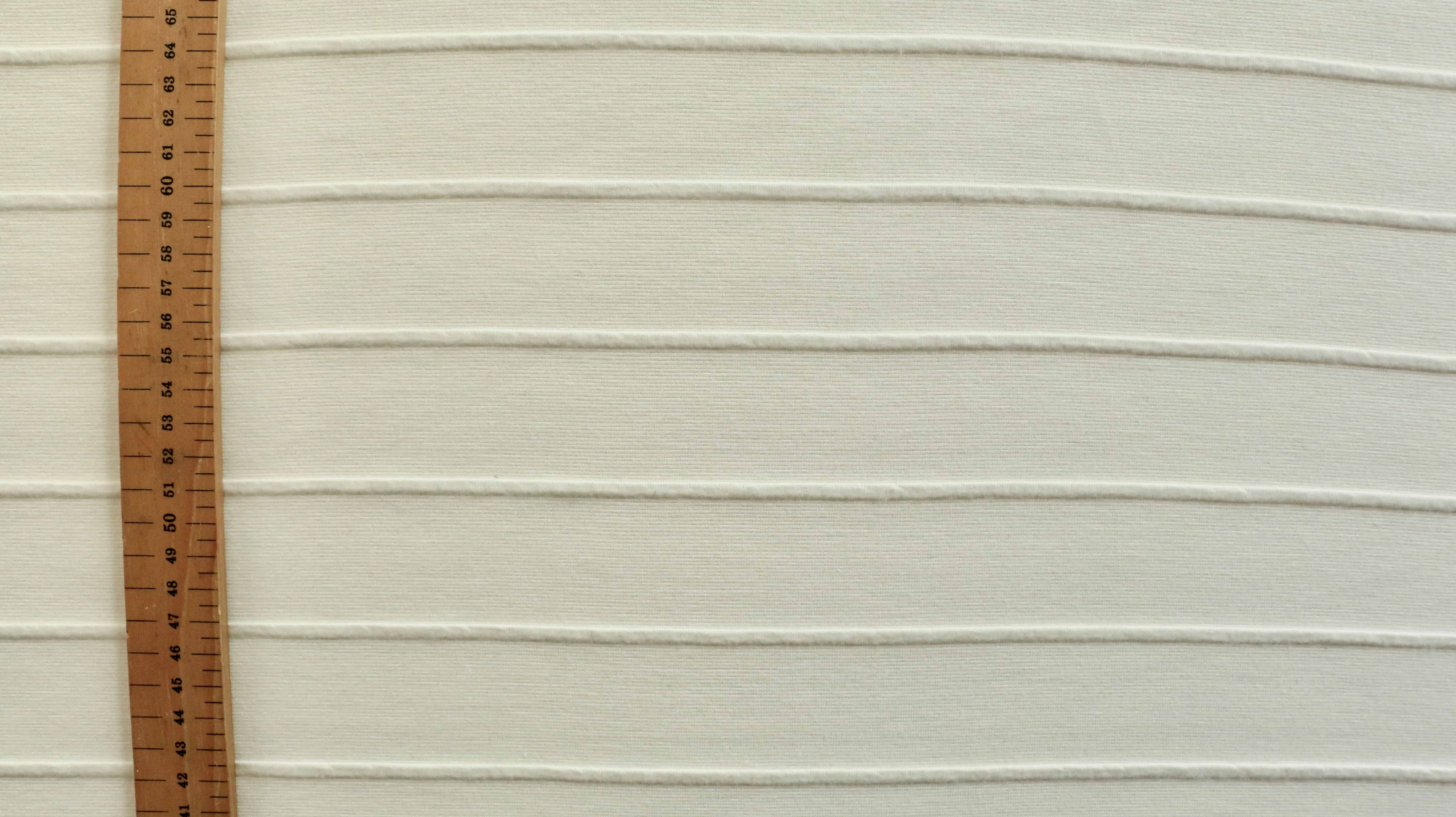 Grade 1 - Ponte Roma - Off white jacquard stripe design - *see description