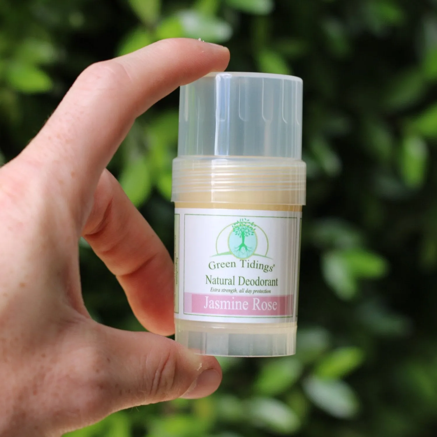 Green Tidings All Natural Deodorant- Jasmine Rose, 1 Ounce