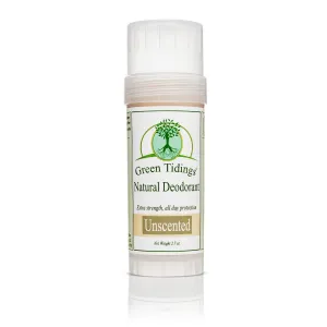 Green Tidings All Natural Deodorant- Unscented 2.7 Ounces