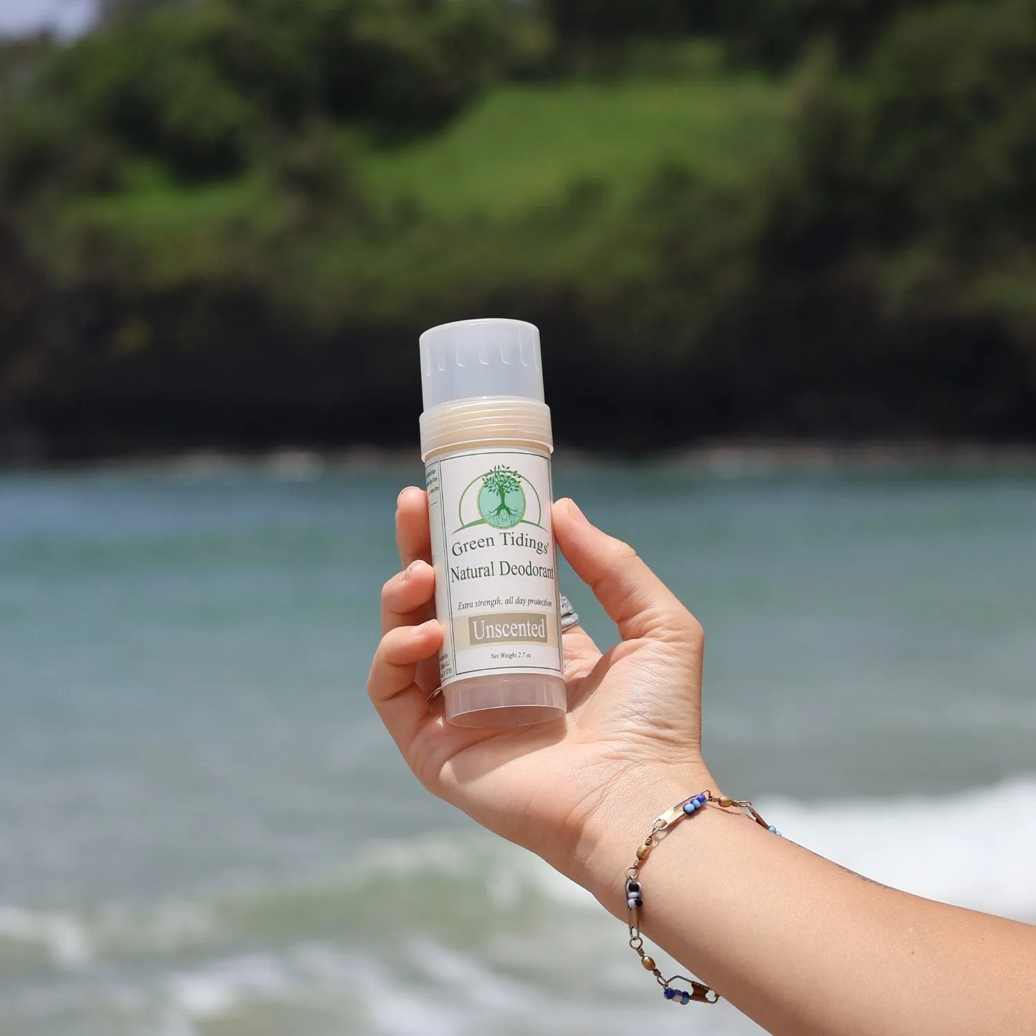 Green Tidings All Natural Deodorant- Unscented 2.7 Ounces