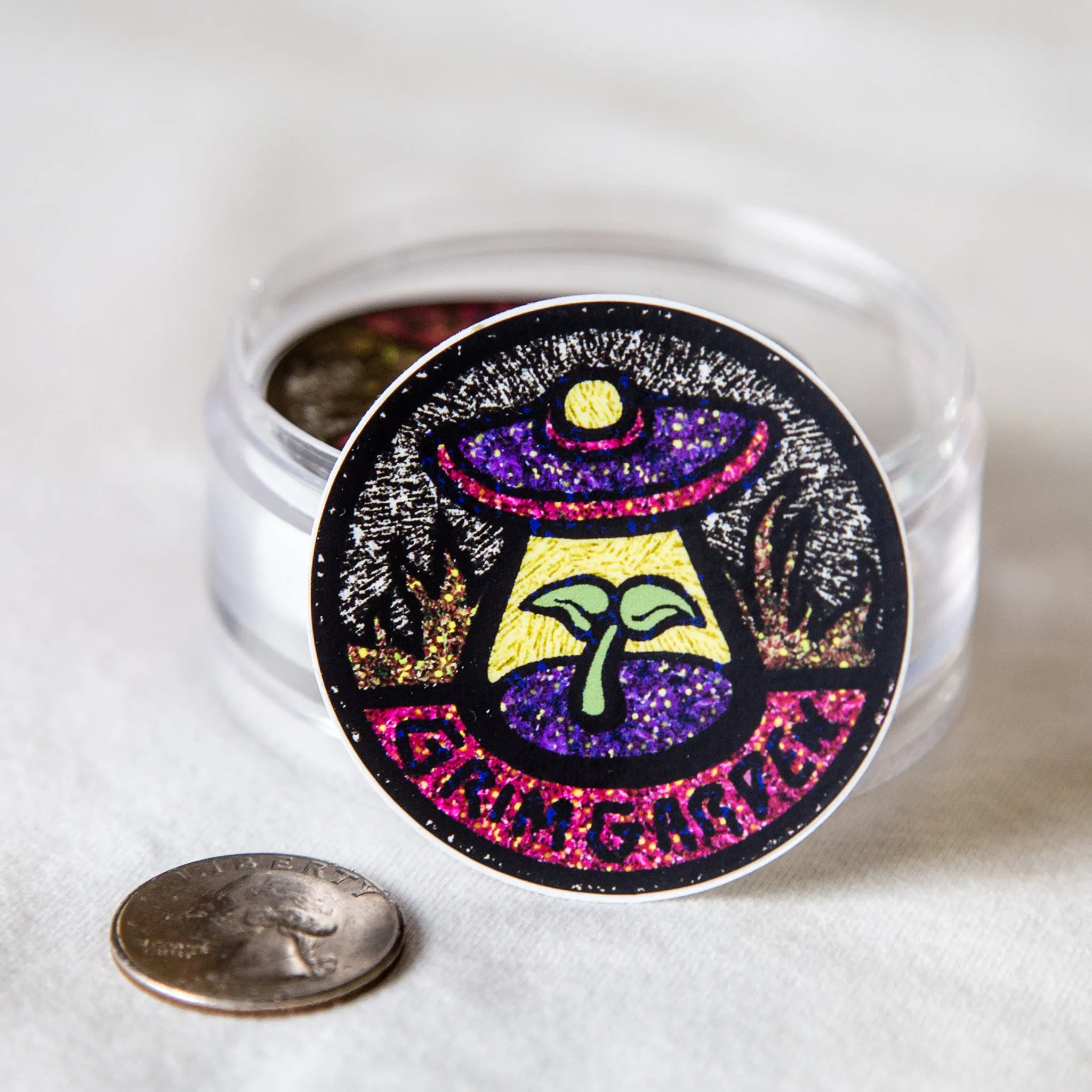 Grim Garden Crystalized Logo Sticker