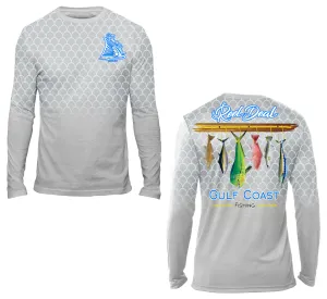Gulf Coast Fishing Gray Long Sleeve Performance Dri-fit (LS10)