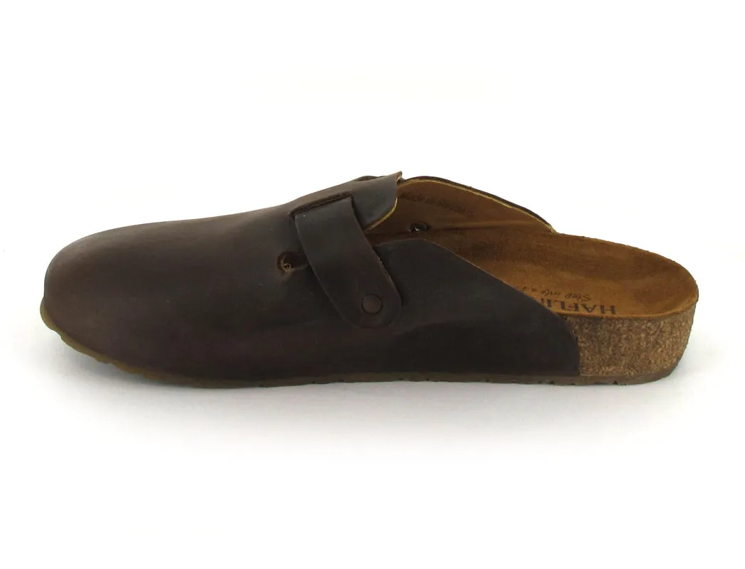 HAFLINGER Leather Clog with Buckle Lorenzo