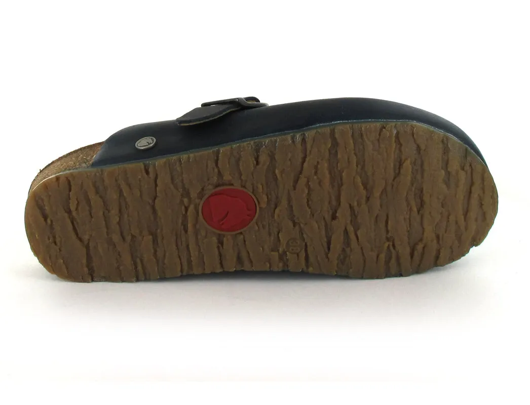 HAFLINGER Leather Clog with Buckle Lorenzo