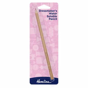 Hemline Fabric Marker Pencil: Water-Soluble: Red