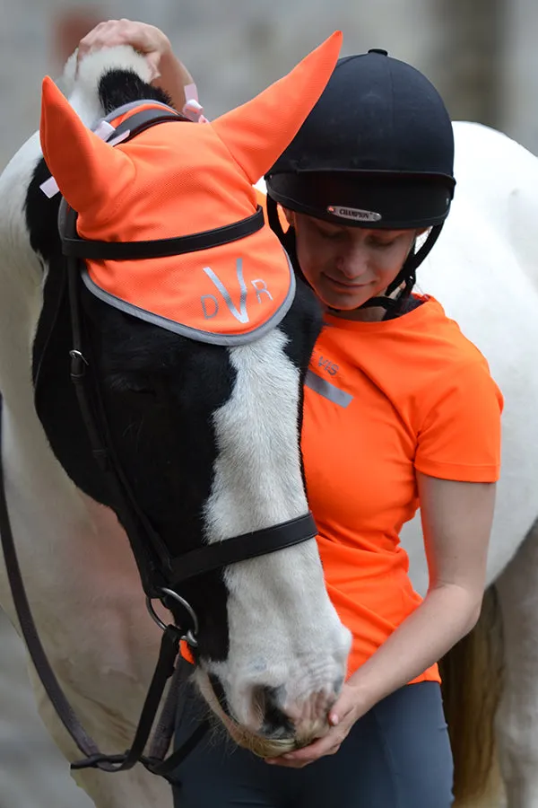 Hi Vis Fly Veil - Fire Orange