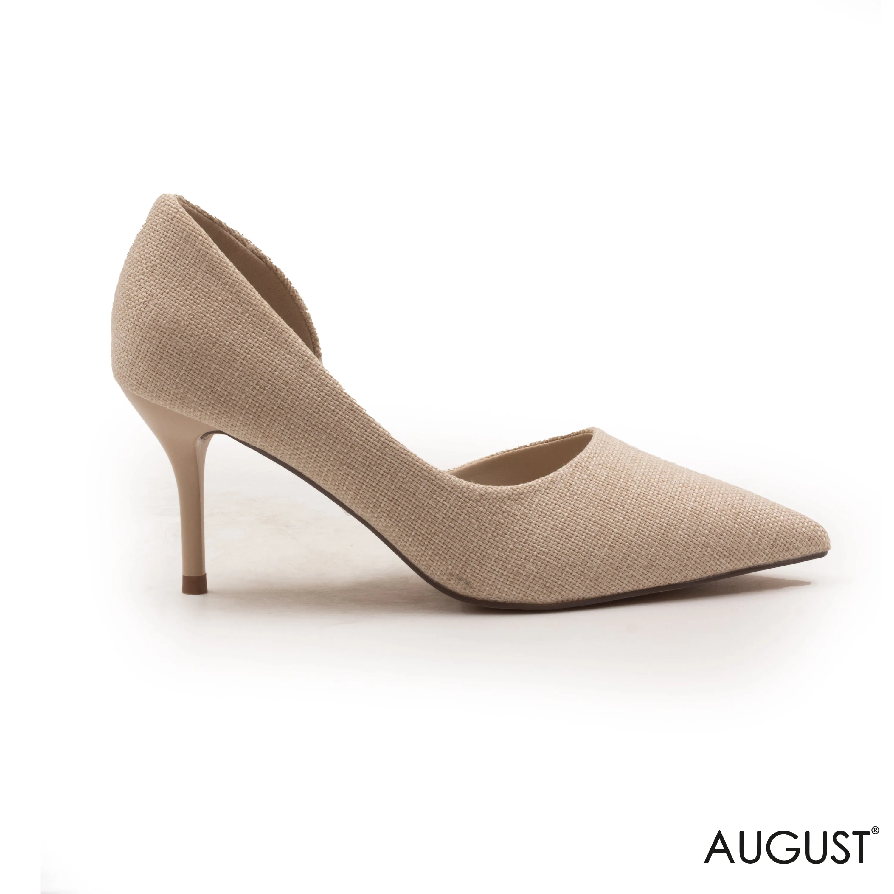 HIGH-HEEL FABRIC SHOES