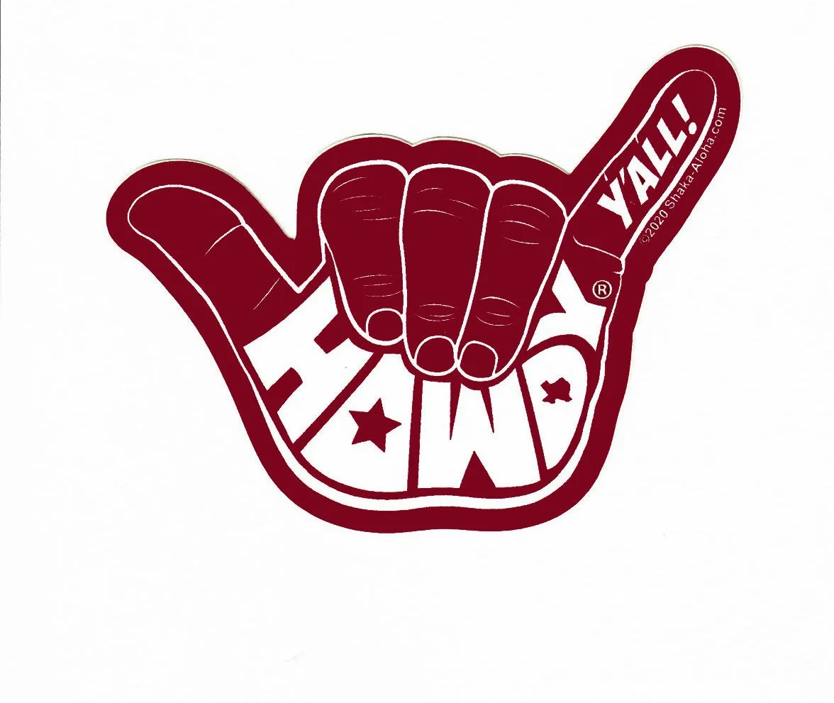 HOWDY Y'ALL  4" Sticker