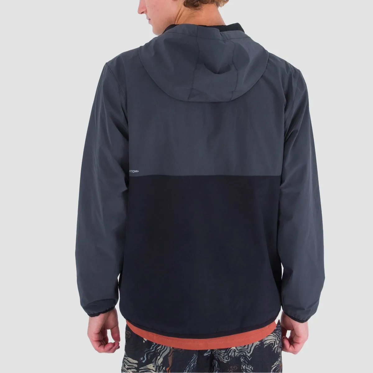 Hurley Phantom  Packable Anorak Jacket Dark Stone Grey