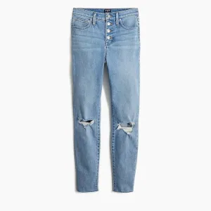 J. CREW FACTORY 10&quot; high-rise skinny jean in all-day stretch