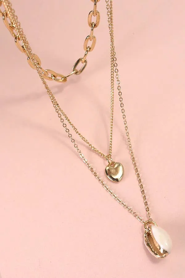 Jade Layer Heart Necklace