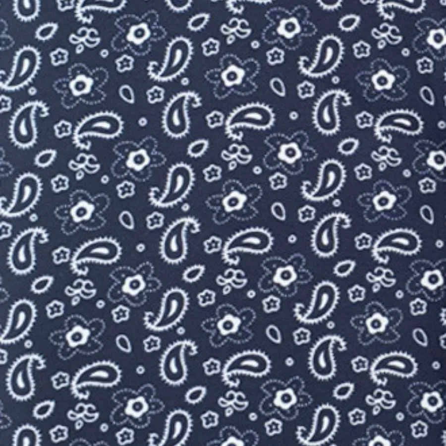 Jersey Paisley Shoe - Navy