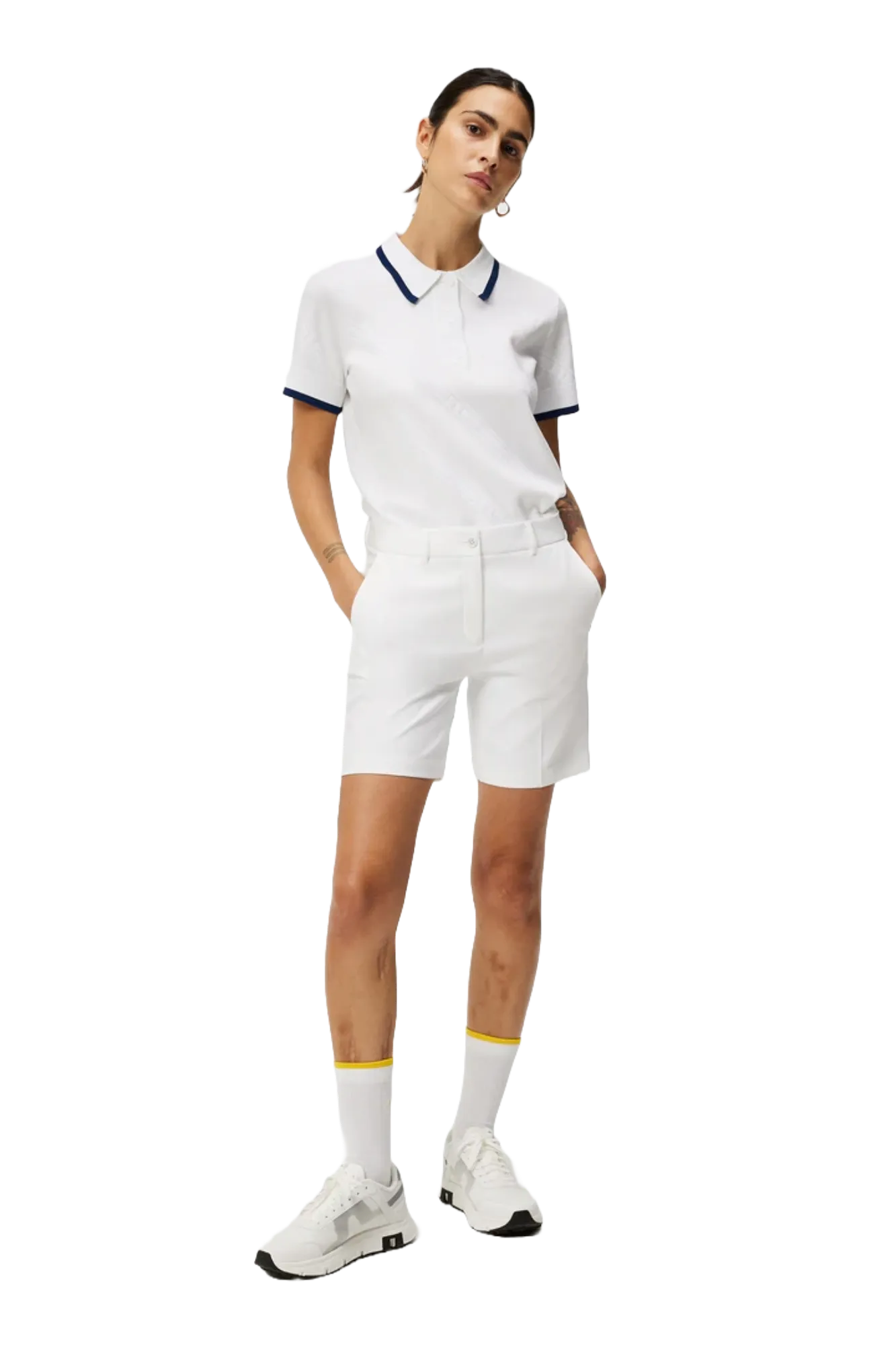 J.LINDEBERG WOMENS GWEN LONG GOLF SHORTS