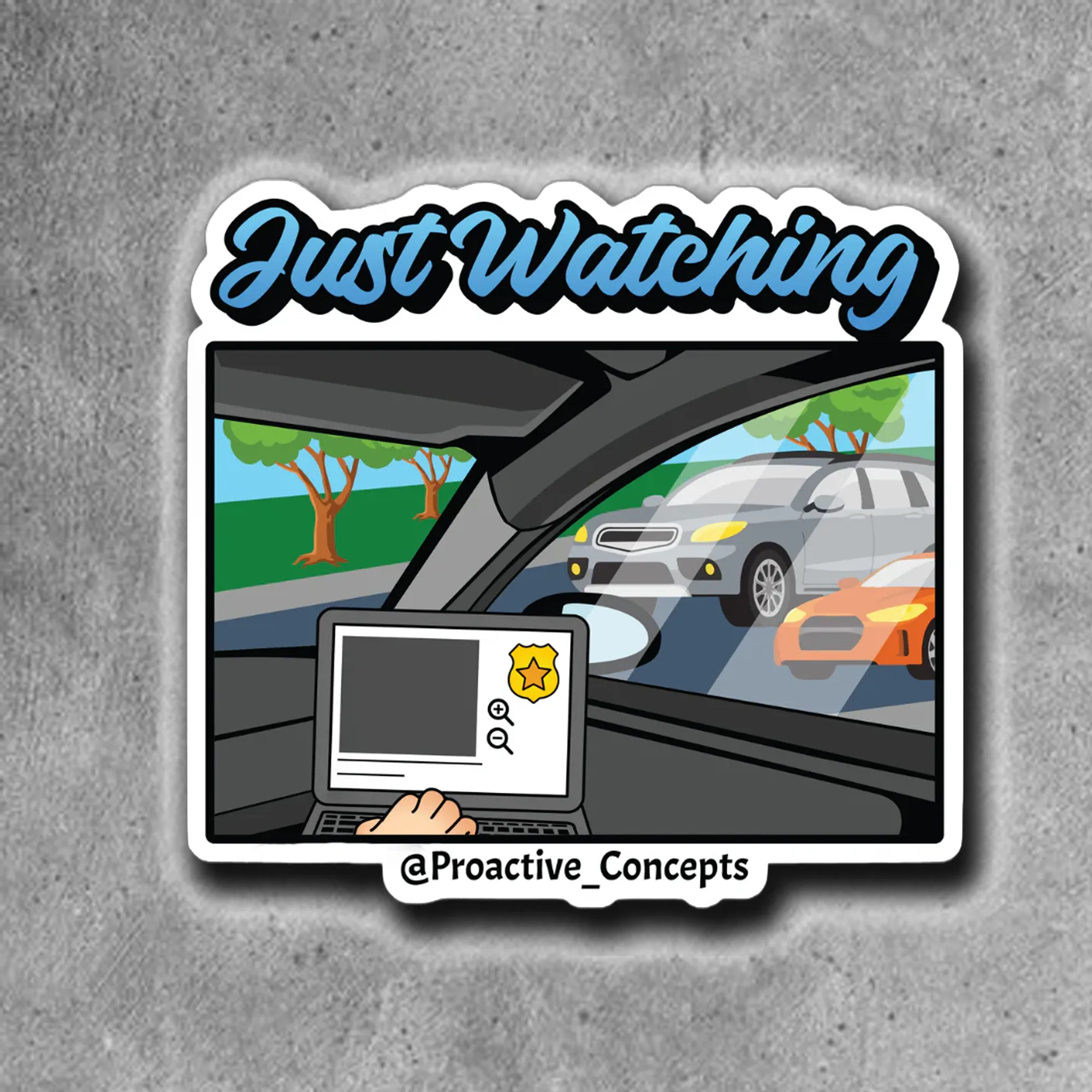 Just Watchin - Sticker