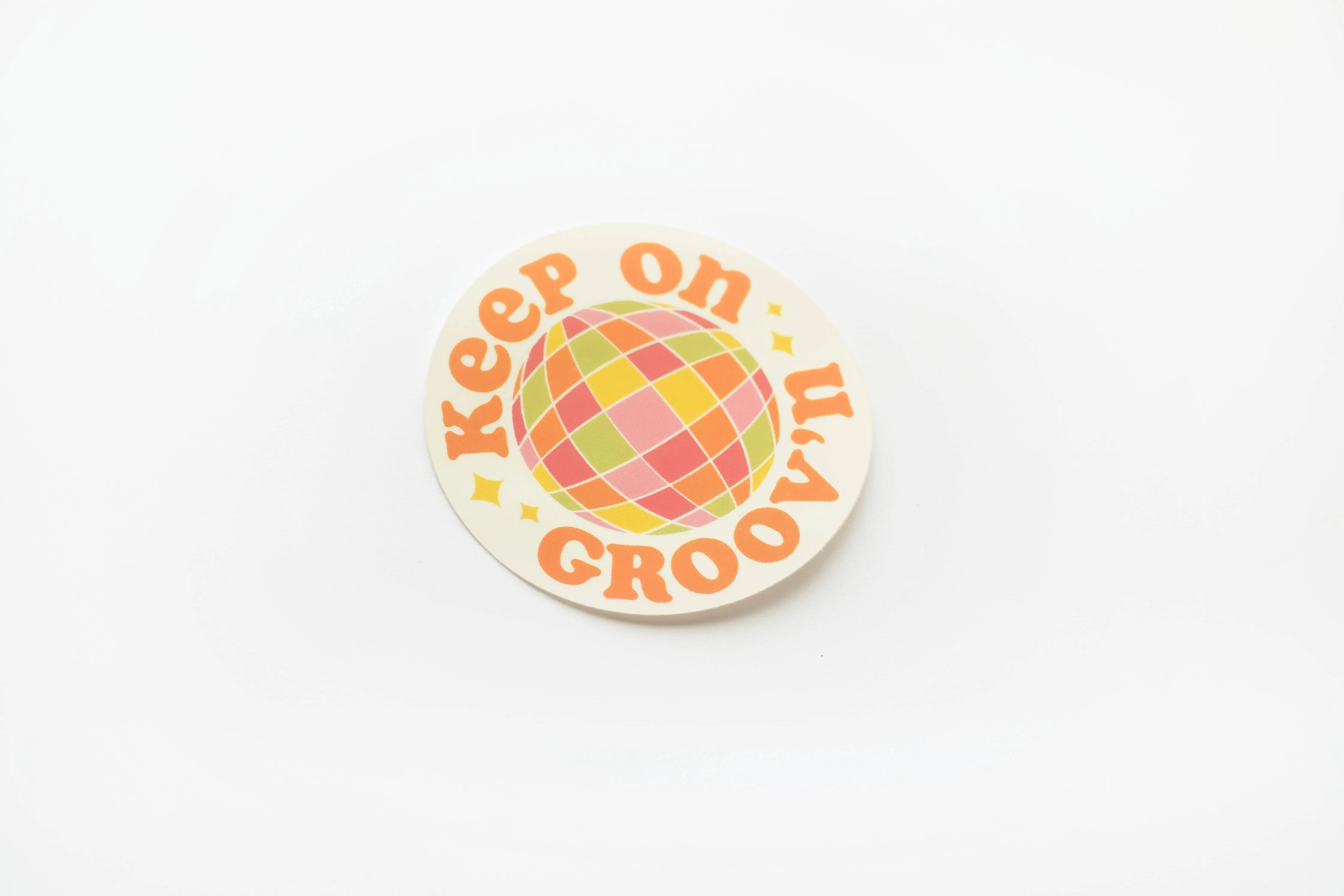 Keep on groov'n vinyl sticker