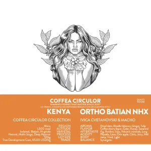 KENYA Coffea Circulor Ortho Isolated Batian Natural Multi-Stage Deep Hypoxia NHX