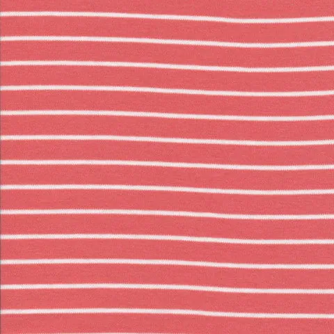 KNIT: Red Stripe- 17.99/ Yard ORGANIC
