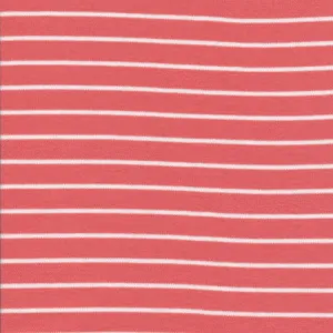 KNIT: Red Stripe- 17.99/ Yard ORGANIC
