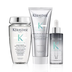 Kérastase Symbiose Purifying Anti Dandruff Shampoo, Exfoliating Treatment & Night Serum