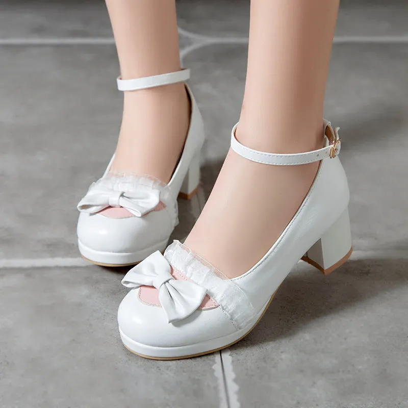 Lace Bow Shoes
