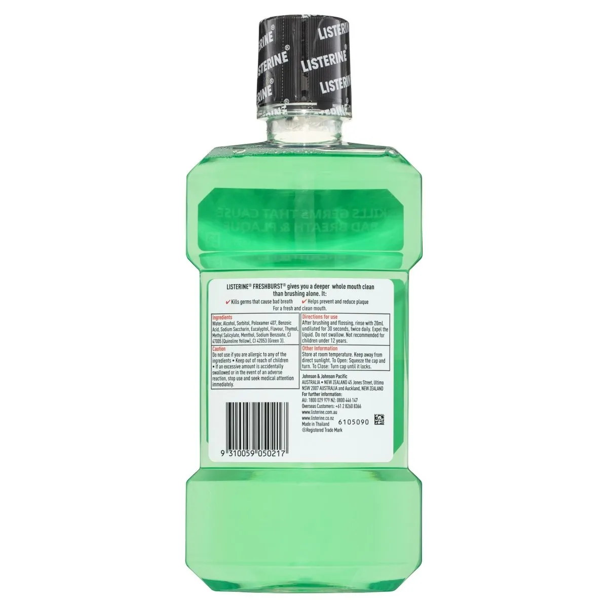 Listerine FreshBurst Antibacterial Mouthwash 500mL