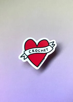 Love Crochet Vinyl Sticker (Ami   Emme Collab)