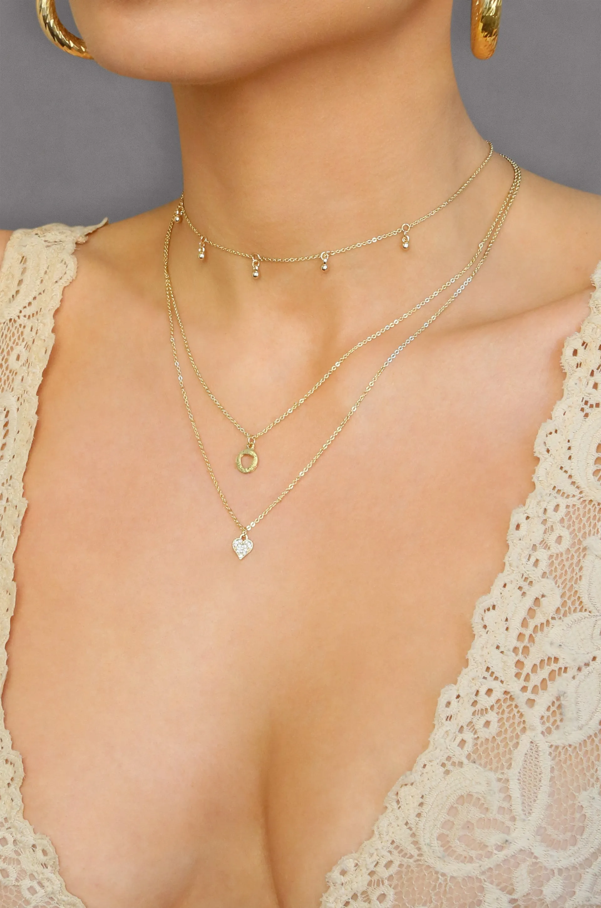 Love Struck 18kt Gold Plated Layered Necklace