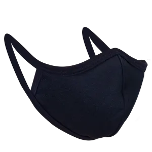 Lovercare Fabric Face Mask Black 10 Pack 3 layers