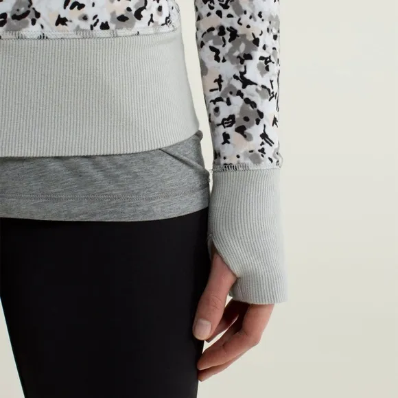 Lululemon - After Asana Hoodie - Not So Petite Fleur Silver Spoon